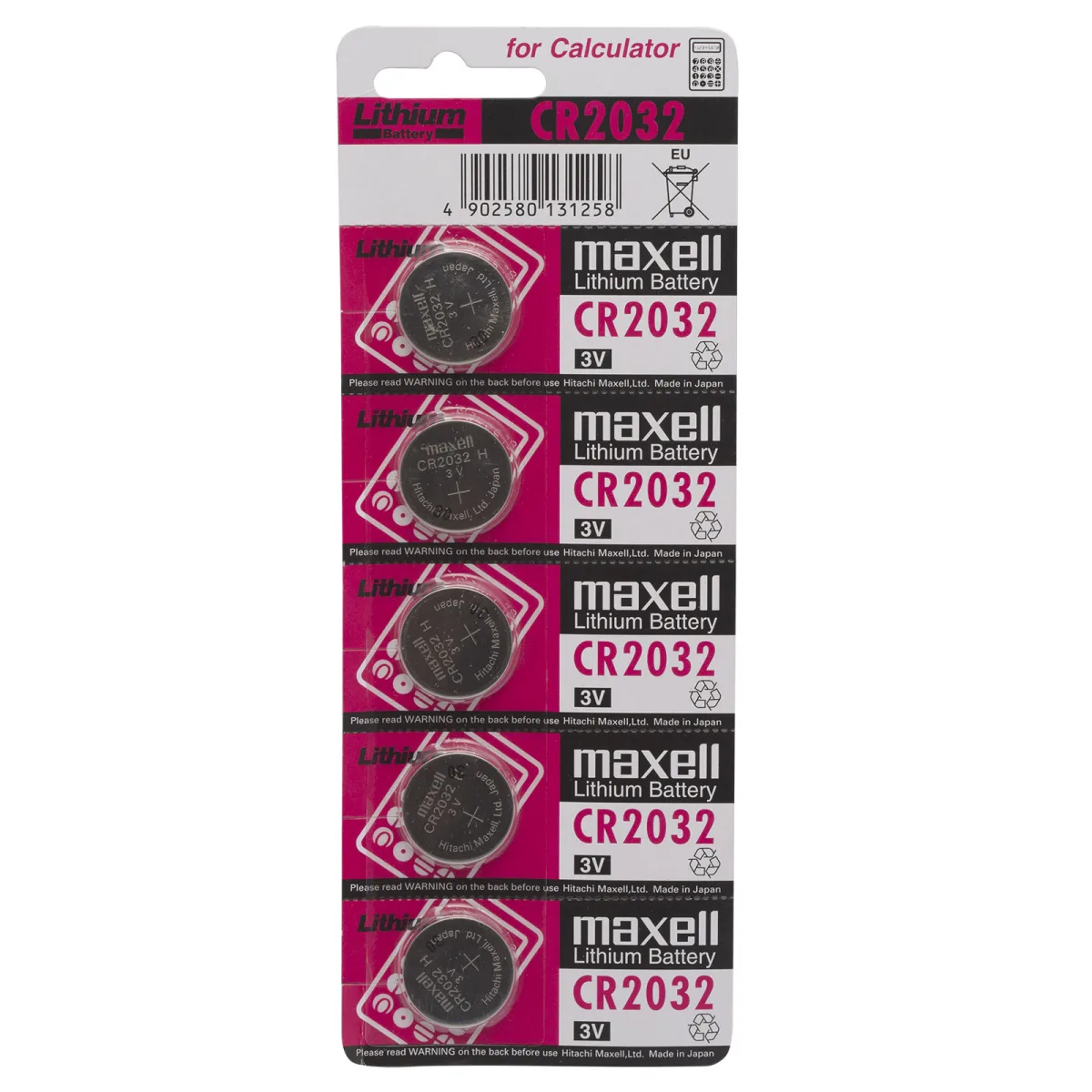 Baterii CR2032 3V litiu, blister 5 buc, baterie buton, pentru telecomanda /ceas/ electronice