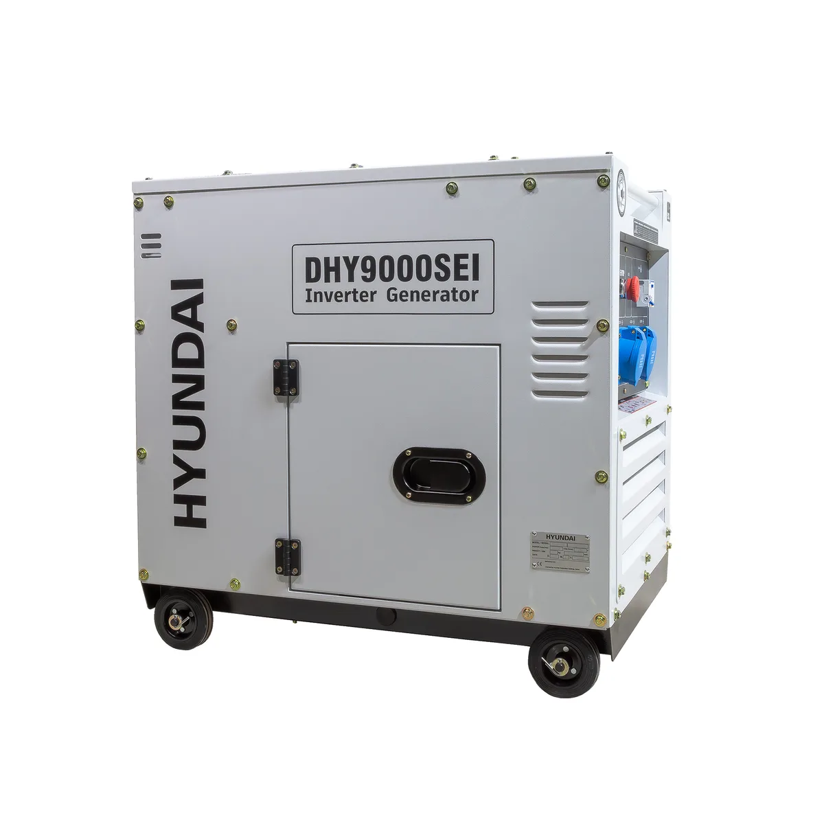 Generator de curent inverter monofazat Hyundai DHY-9000SEi cu motor diesel, 6.5kVA