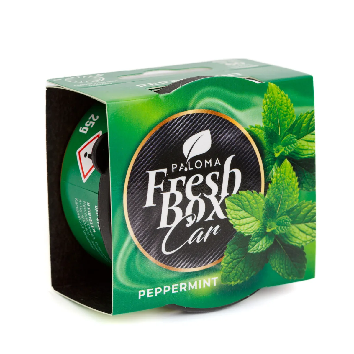 Odorizant Auto Paloma Fresh Box Peppermint, 25 g, pentru Suport Pahar
