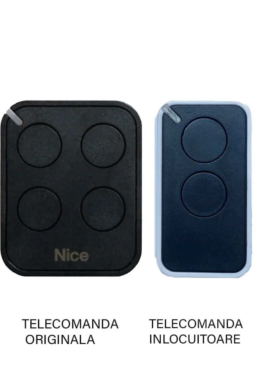 Telecomanda inlocuitoare poarta garaj desicanale cod saritor 433.92MHz Nice FloRE compatibila cu originalul (839)
