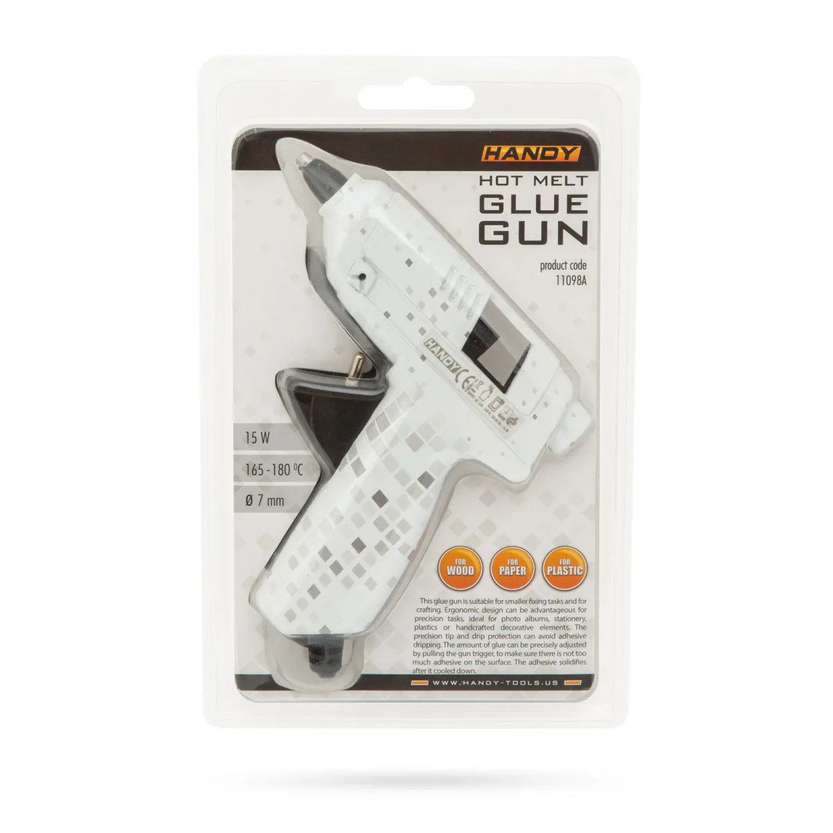 Pistol de Lipit cu Silicon 15W, pentru Reparatii si Lucrari Creative, 110 × 110 mm - imagine 3
