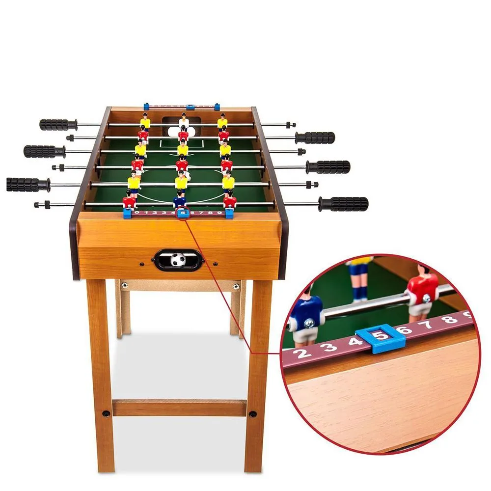 Masa de fotbal, mini foosball, 69 x 37 x 62 cm, 2-4 jucatori, MDF, metal, plastic - imagine 2