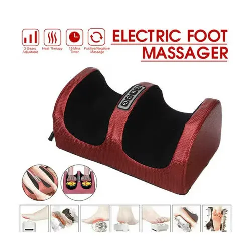 Aparat de Masaj Macvi® pentru Picioare si Gambe cu Caldura, Masaj Shiatsu cu Role pentru Tesuturi Profunde, Alimentare la Priza, Reducere Durere, Circulatie Sanguina Imbunatatita, Material PU - imagine 4