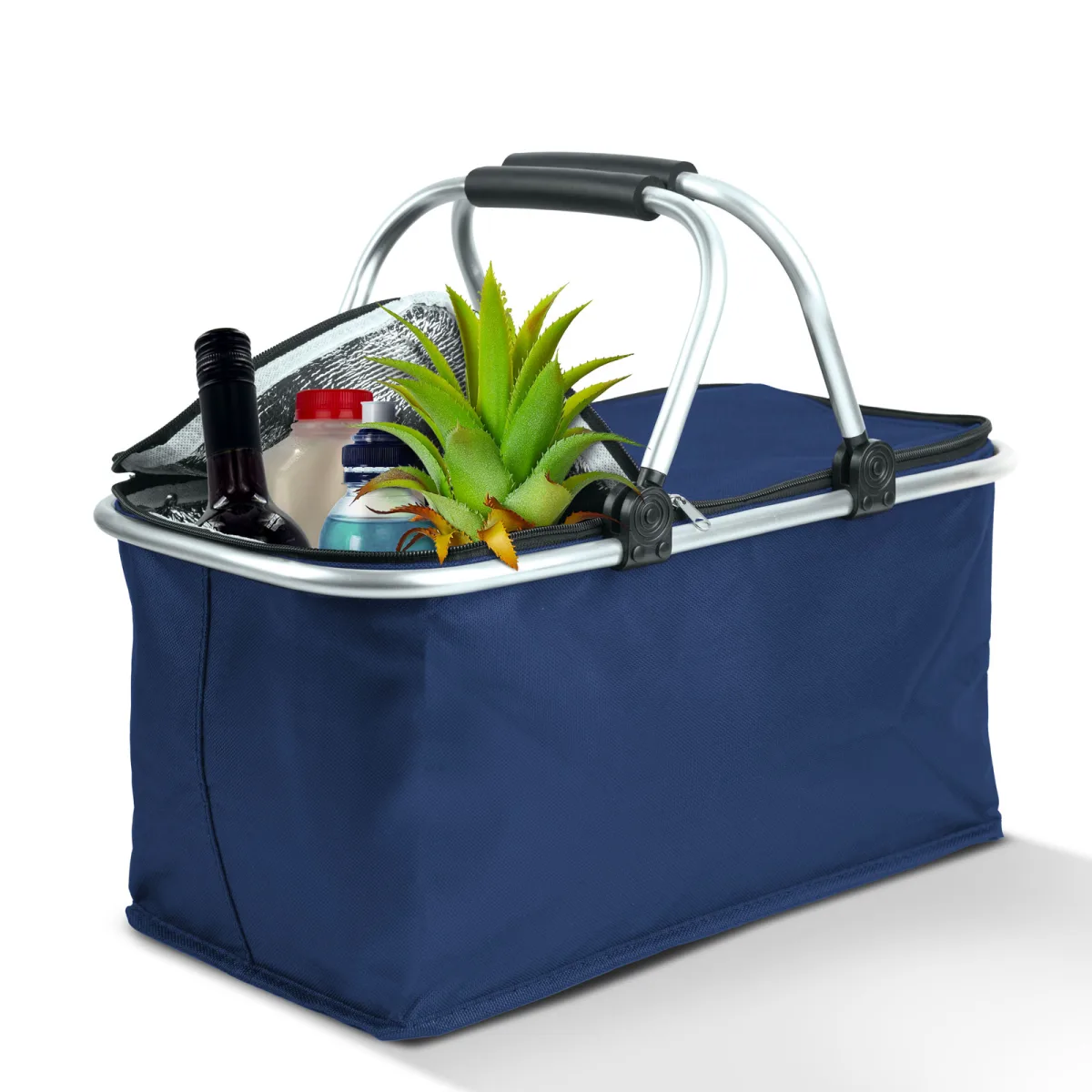 Cos de cumparaturi termopan, 49 x 28 x 25 cm,  21 L, albastru