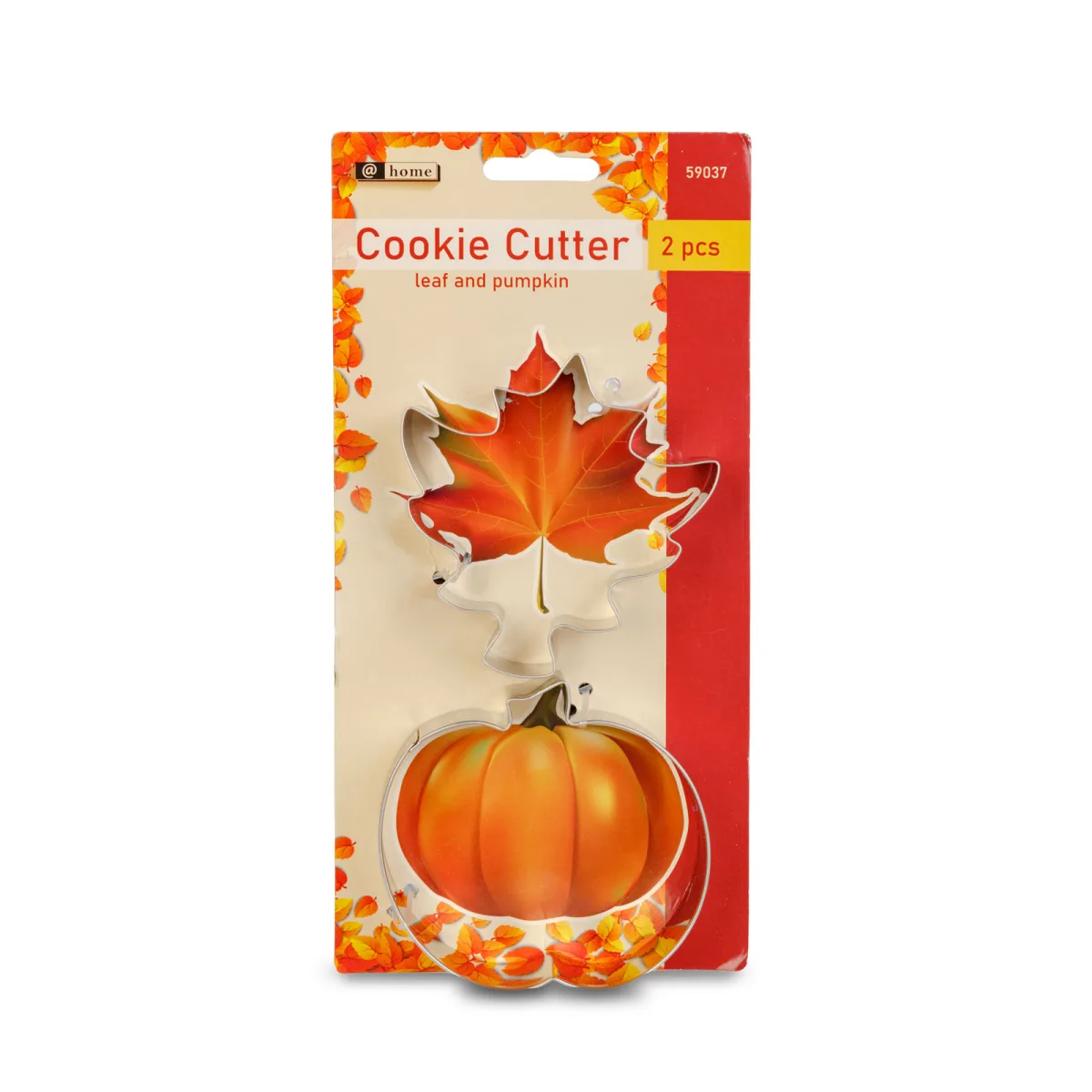 Set forme biscuiti, model frunza si dovleac, 8 cm, 2 bucati, forme din inox - imagine 5