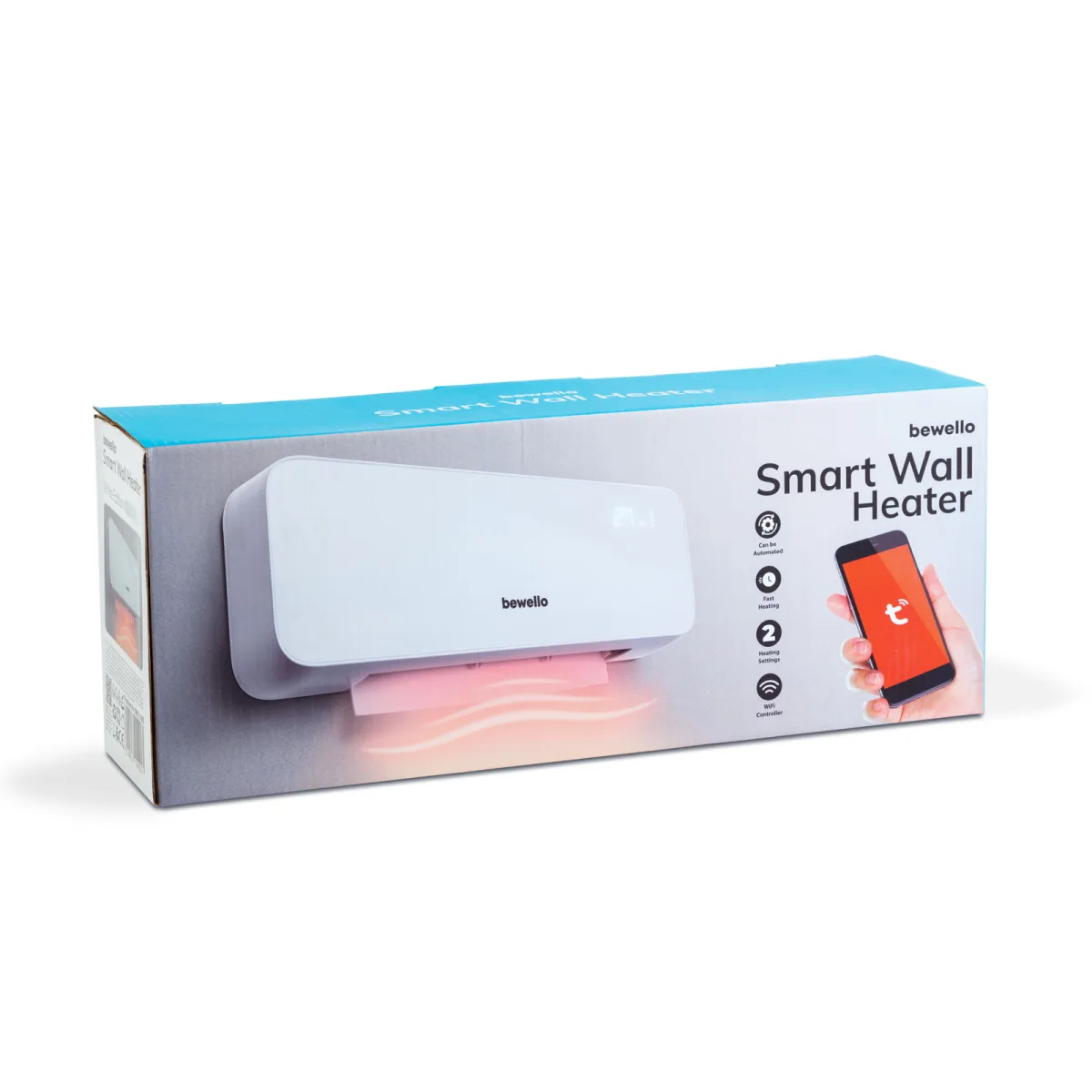 Incalzitor inteligent de perete - 1000/2000W - Tuya - 220 - 240V - opal - imagine 6