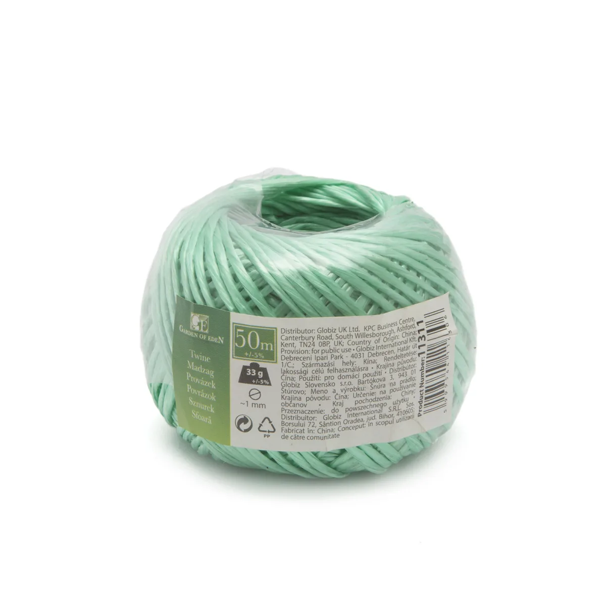 Sfoara gradina 50 m, fir legat plante 1 mm, sfoara PP verde pentru legare plante si gradinarit - imagine 3