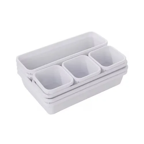 Set 8 Organizatoare Sertar MACVI, Plastic, Multicolor - imagine 3