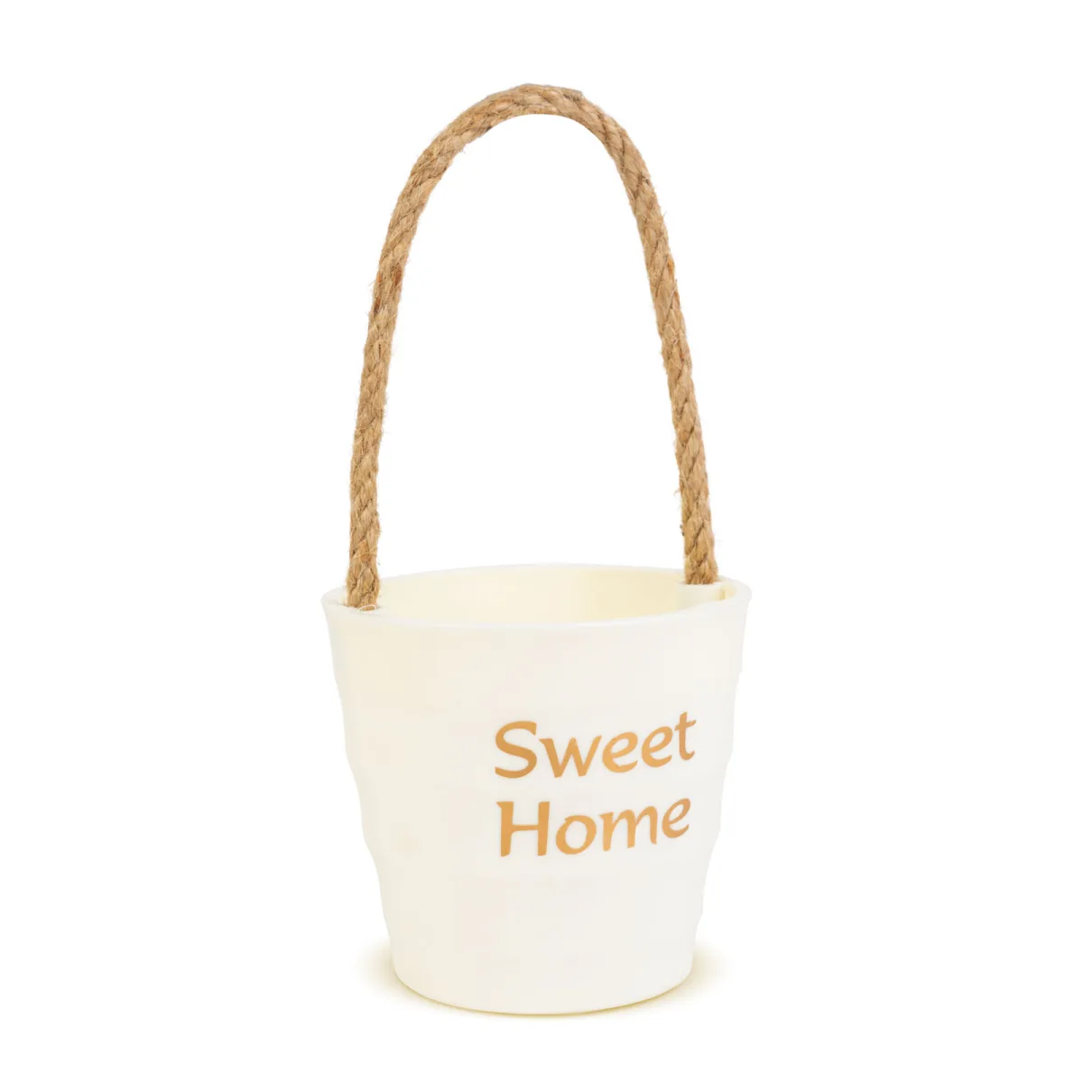 Ghiveci decorativ suspendat 9 cm cu snur, 4 culori, pentru plante sau depozitare, decor interior - imagine 7