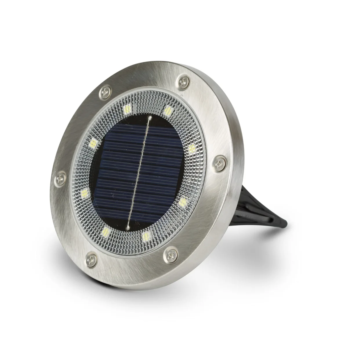 Lampa solara LED perete gradina, 12 cm, 8 LED SMD alb rece, exterior, incarcare automata IP rezistent - imagine 3