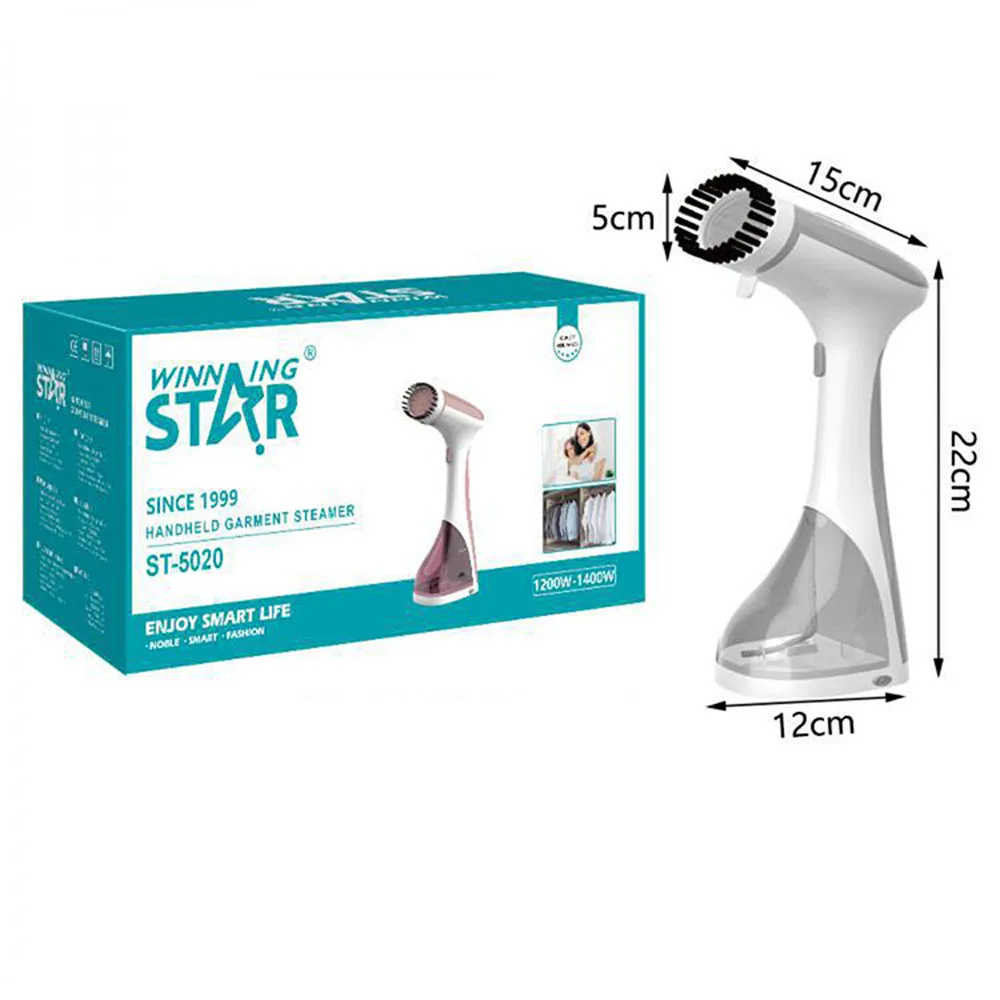 Aparat portabil calcat cu abur WinningStar 1400W, steamer haine manual cu rezervor 220ml - imagine 2
