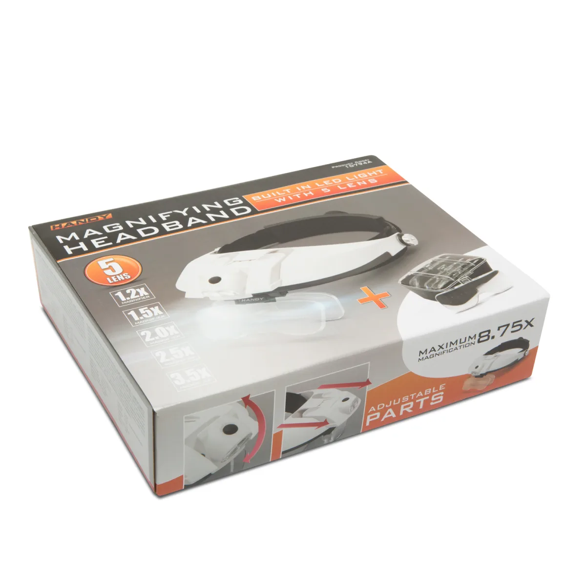 Lupa cu banda de sustinere, iluminare LED, lentila dubla - imagine 8
