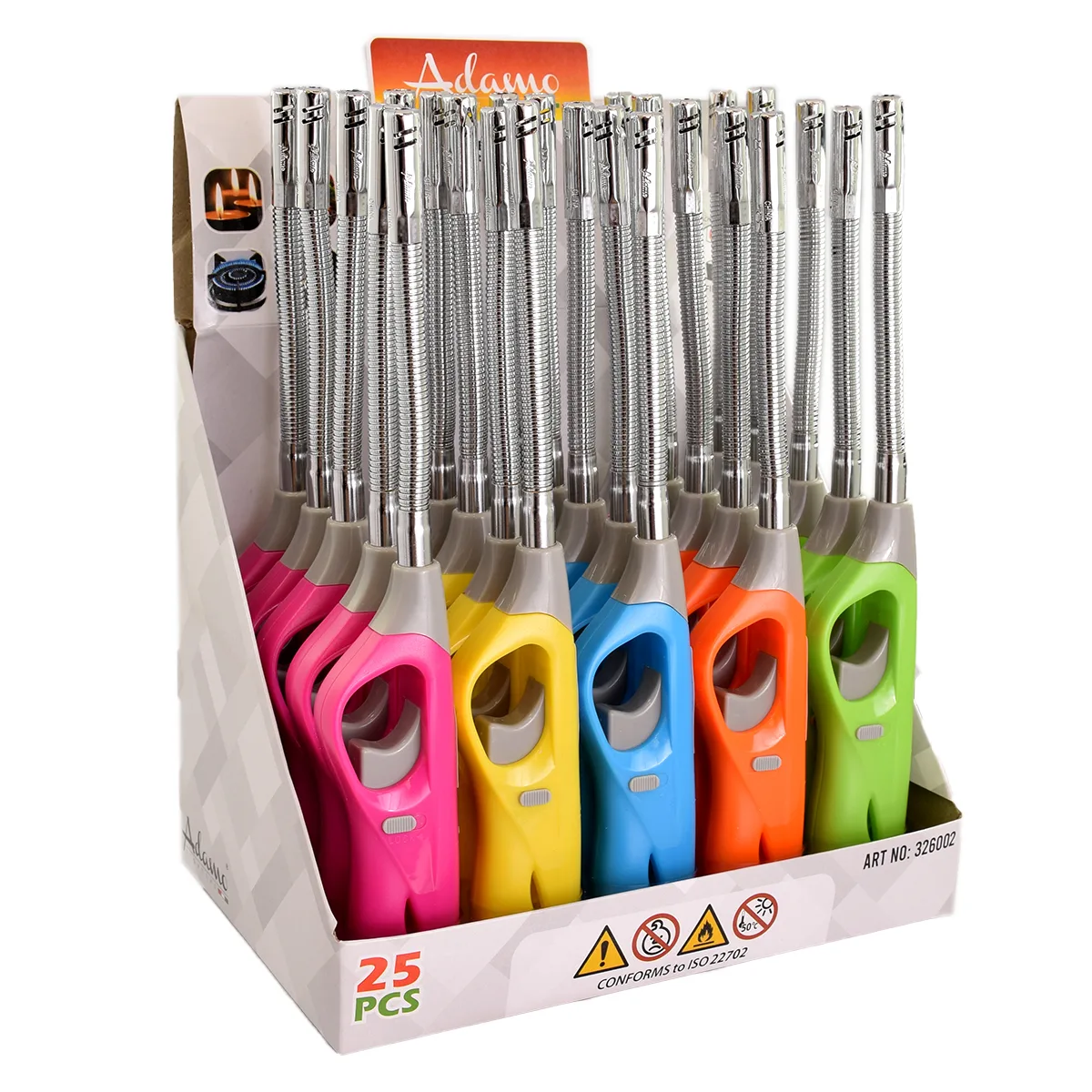 Bricheta gaz flexibila 26 cm, reincarcabila, pentru aragaz si gratar, siguranta inclusa - imagine 2