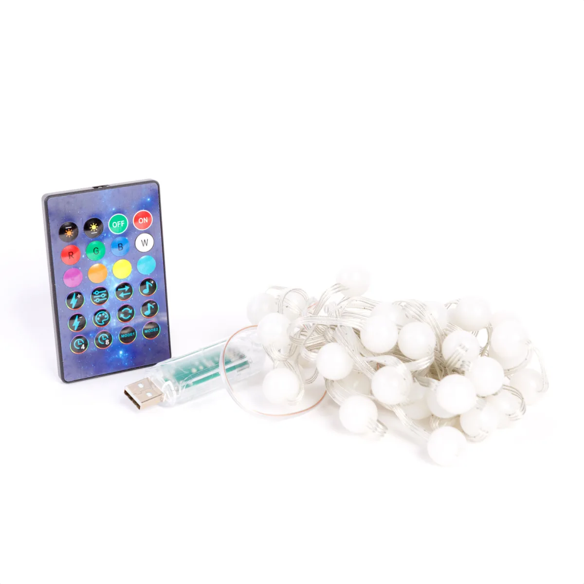 Instalatie LED smart RGBIC 5 m, 33 LED, control Bluetooth si aplicatie, USB, mod muzica IP65 - imagine 2