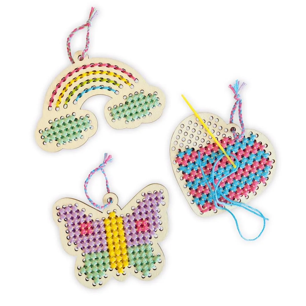 Pebaro STICK1, Set creativ broderie: Inima, fluture, curcubeu - imagine 2