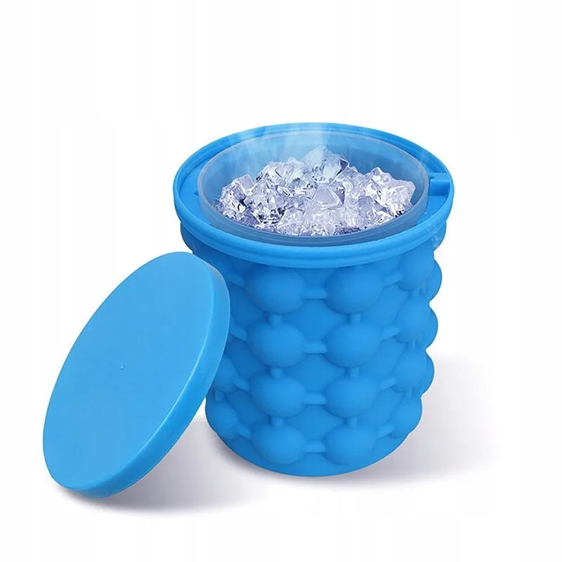 Forma cuburi gheata, Inna, Silicon, Albastru