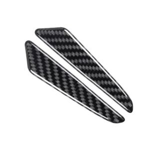 Set 8 elemente de protectie usa „Imitatie Carbon”, flexibile, autoadezive, culoare Neagra