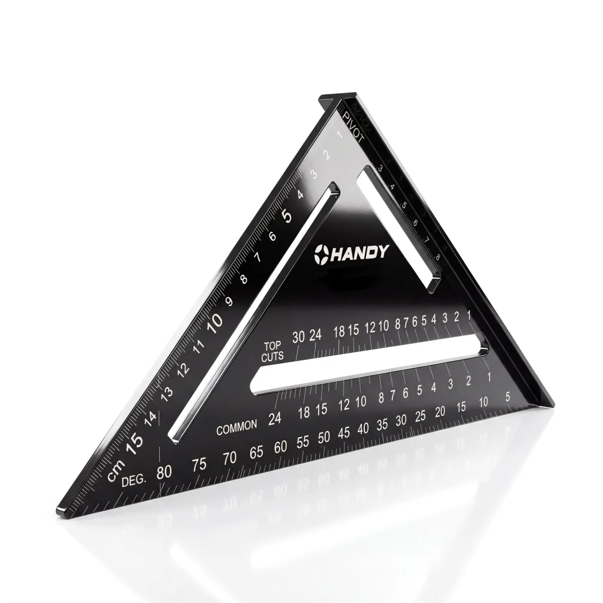 Echer tamplarie cu raportor si rigla, metal, masurare unghi 5-90 grade, 18,5 cm
