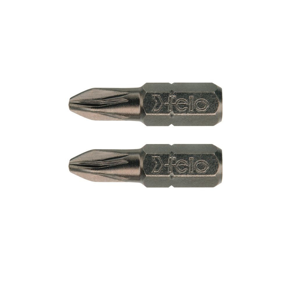 set 2 biti industrial profil pozidrive, felo, c6.3, pz1, 25mm 1 Set 2 biti Industrial profil Pozidrive, Felo, C6.3, PZ1, 25mm
