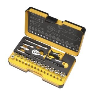 Trusa chei tubulare si accesorii Felo R-GO XL, 1/4″, 36 piese