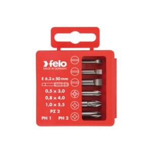 Set biti profesionali industriali cu varf drept, PZ, PH, 6 biti/set