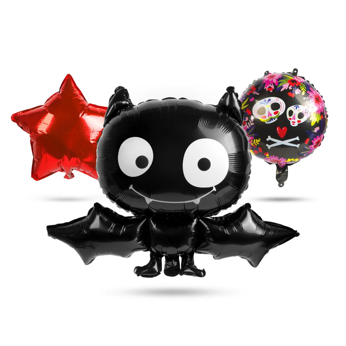Set baloane Halloween liliac folie, 5 buc, 50x60 cm, umplere aer sau heliu