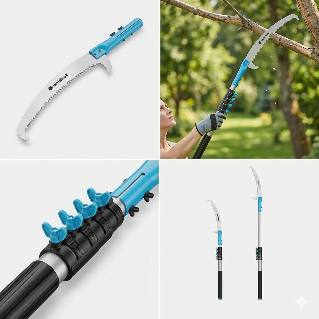 fierastrau de gradina extensibil cellfast cellpro, 5.5 m, brat extensibil 2 Fierastrau de gradina extensibil Cellfast CELLPRO, 5.5 m, brat extensibil - imagine 2