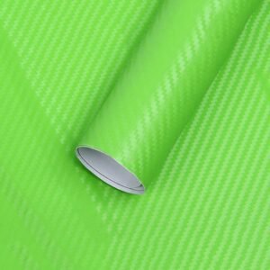 Folie colantare auto Carbon 3D – Verde (3m x 1,27m)