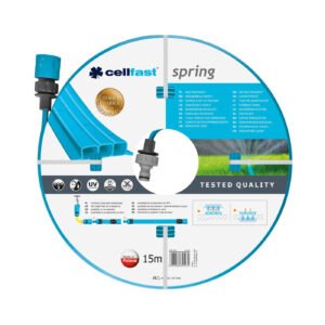 homepage recart 51 Furtun pentru irigare Cellfast Spring 1 2 , lungime 15m, trei tuburi, duze pentru irigare