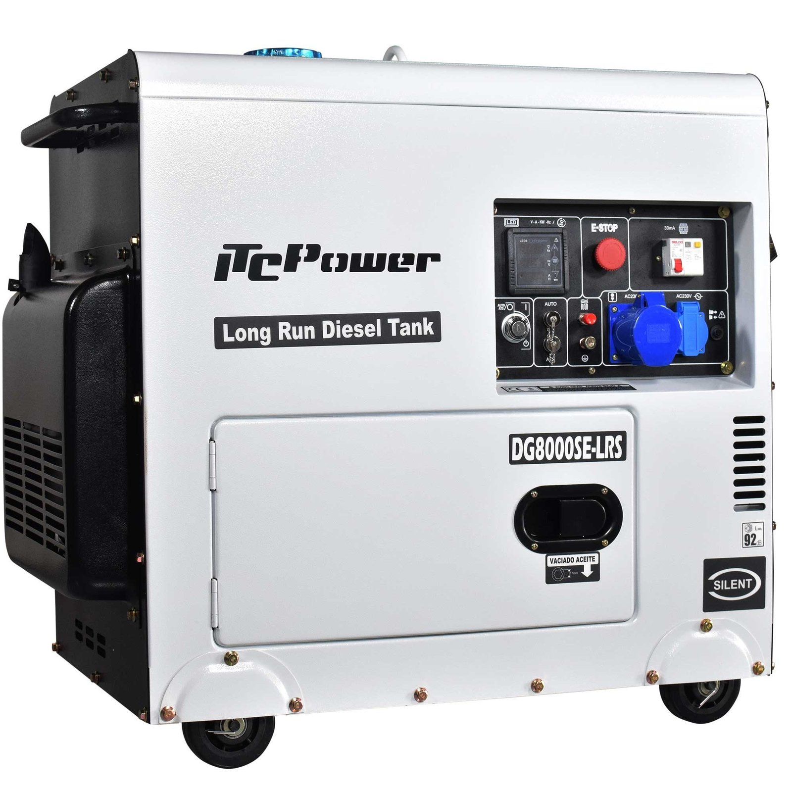 generator diesel solar backup itc power dg8000se-lrs 6.3 kw — rezervor 28l, 22 ore autonomie 2 Generator Diesel Solar Backup ITC Power DG8000SE-LRS 6.3 kW — Rezervor 28L, 22 Ore Autonomie - imagine 2