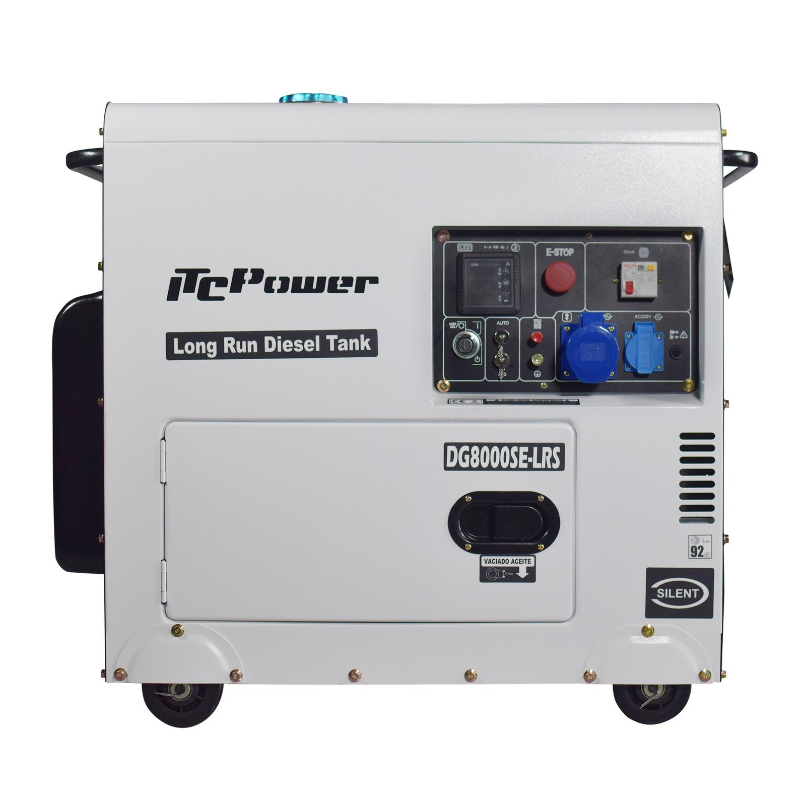 generator diesel solar backup itc power dg8000se-lrs 6.3 kw — rezervor 28l, 22 ore autonomie 1 Generator Diesel Solar Backup ITC Power DG8000SE-LRS 6.3 kW — Rezervor 28L, 22 Ore Autonomie