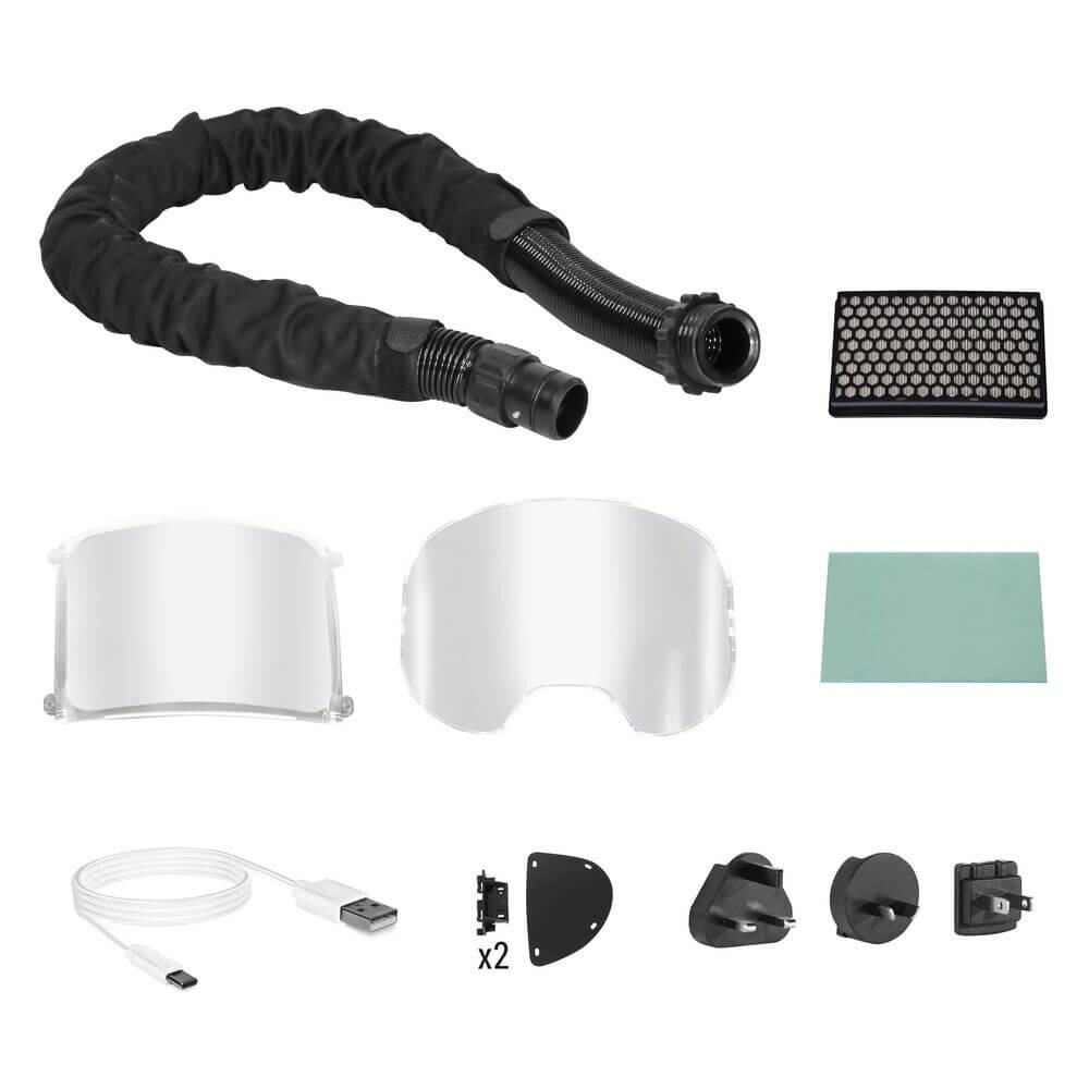 grandview air papr - masca de sudura automata telwin, cu sistem respirator purificator de aer 2 GRANDVIEW AIR PAPR - Masca de sudura automata Telwin, cu sistem respirator purificator de aer - imagine 2