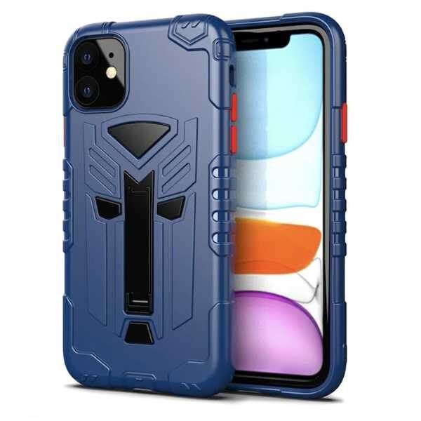 Husa de Protectie Mercaton pentru Samsung A20E, HardCase, cu Suport pentru Telefon, Albastru