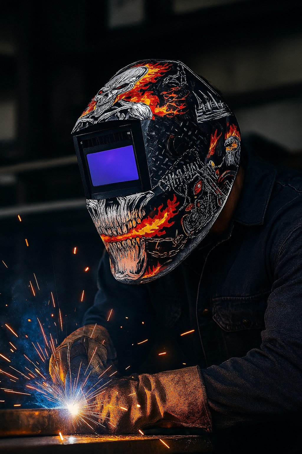 inferno-x - masca de sudura cu cristale lichide 4 senzori 2 INFERNO-X - Masca de sudura cu cristale lichide 4 Senzori - imagine 2