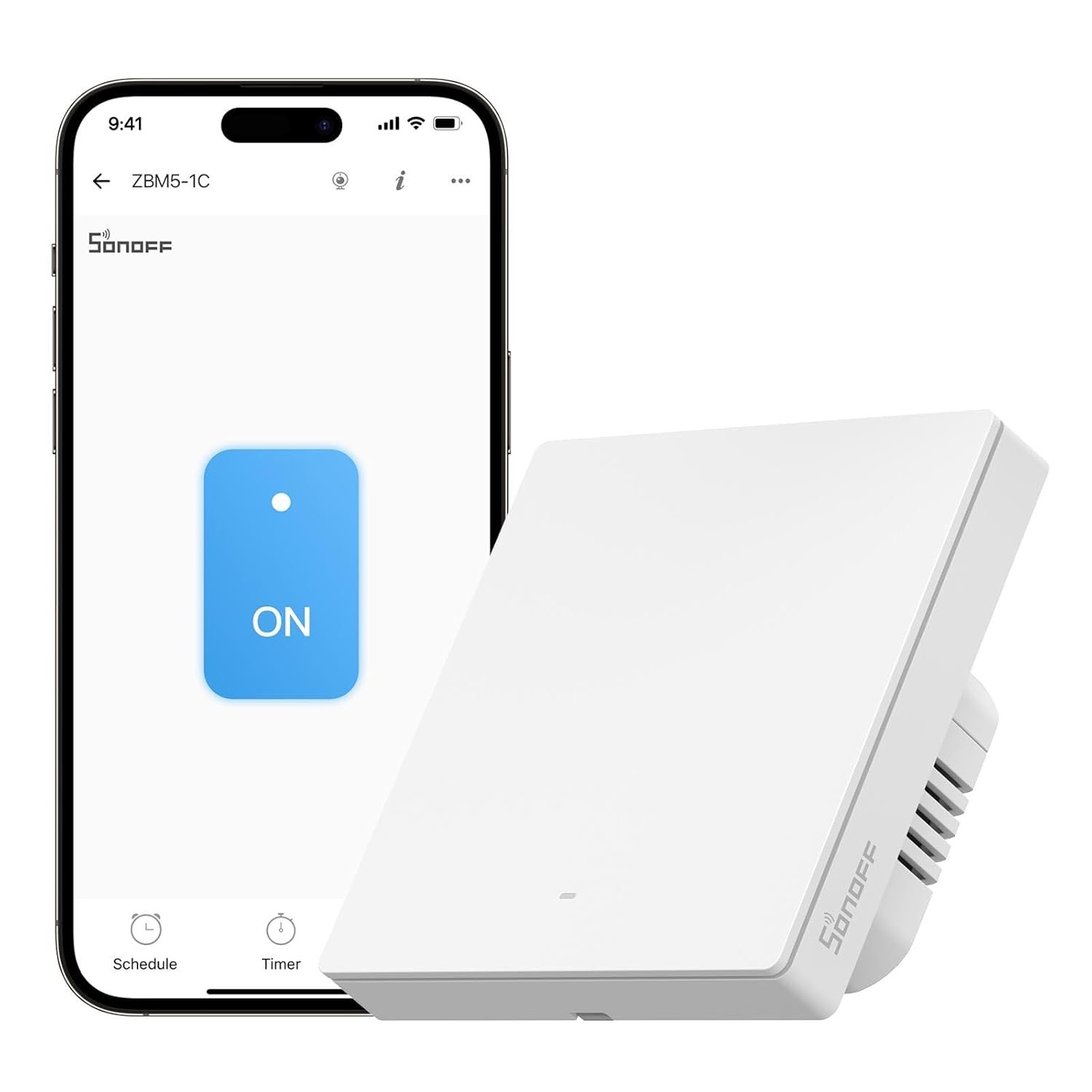 intrerupator inteligent sonoff zbm5-1c-86w ,zigbee, 1 canal, 10a 1 Intrerupator inteligent Sonoff ZBM5-1C-86W ,Zigbee, 1 canal, 10A