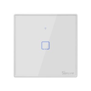Intrerupator Smart  cu Touch WiFi + RF 433 Sonoff T2EU1C TX, (1 canal)