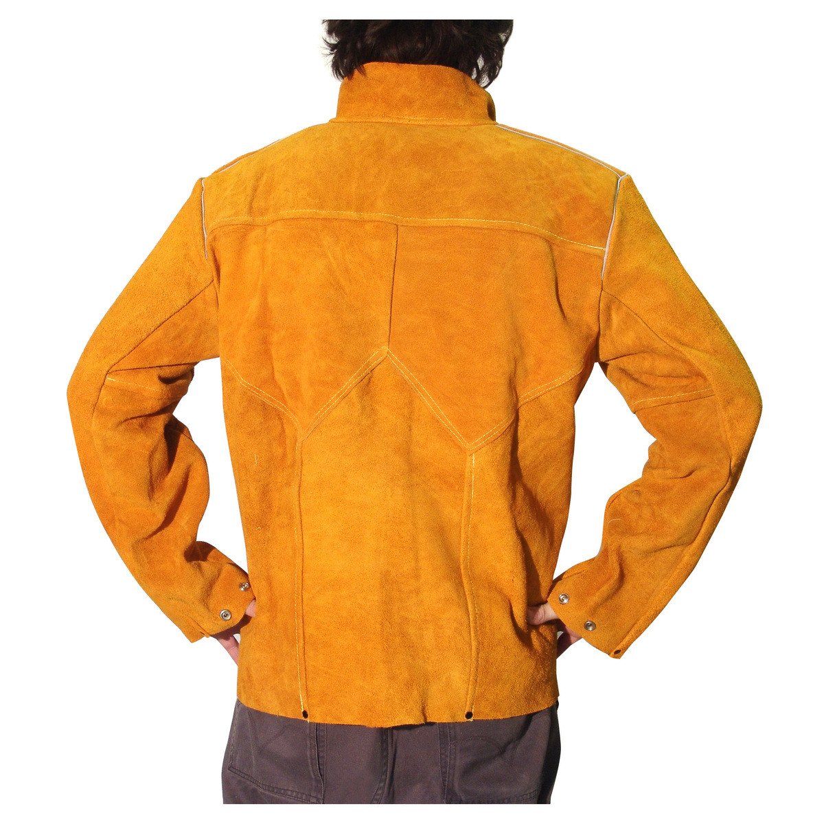 jacheta sudor jasic, din piele de bovina marimea l 2 Jacheta sudor Jasic, din piele de bovina marimea L - imagine 2