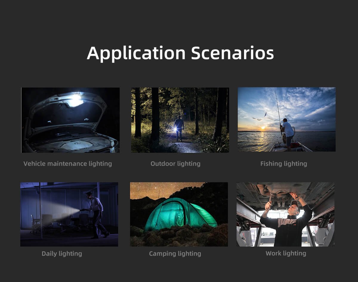 lanterna led superfire d18, 2000lm, 226m, 5200mah, incarcare usb-c, 36w 3 Lanterna LED Superfire D18, 2000lm, 226M, 5200mAh, incarcare USB-C, 36W - imagine 3