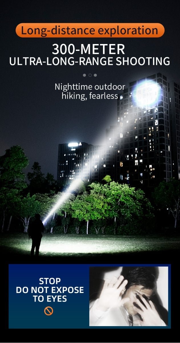 lanterna led superfire l22, 5000lm, 300m, 60w, ip44 4 Lanterna LED Superfire L22, 5000lm, 300M, 60W, IP44 - imagine 4