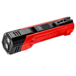 Lanterna Multifunctionala LED Superfire GM06, USB-C, 1500mAh, 355lm, 216m, power bank, lumina rosie, prindere magnetica, IP44 – Rosu