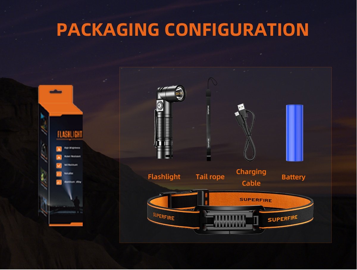 lanterna multifunctionala led supfire g19-s, usb-c, 360lm, 160m, prindere magnetica 3 Lanterna Multifunctionala LED Supfire G19-S, USB-C, 360lm, 160m, prindere magnetica - imagine 3