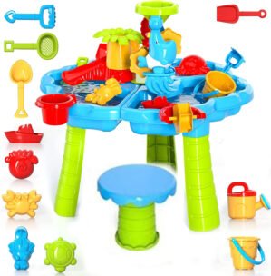 Masuta de joaca Rovo J9125 pentru apa si nisip, accesorii incluse