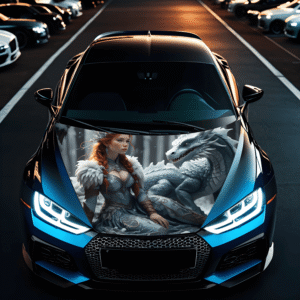 Folie Capota Auto „Hood Art” rezistenta la exterior, marime M (165 x 120cm) – Cod: AVX-CAPOTA-014M