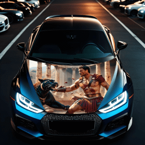 Folie Capota Auto „Hood Art” rezistenta la exterior, marime S (150 x 110cm) – Cod: AVX-CAPOTA-015S