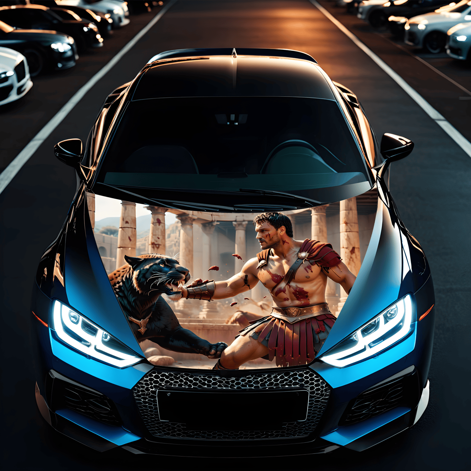 folie capota auto "hood art" rezistenta la exterior, marime s (150 x 110cm) - cod: avx-capota-015s 1 Folie Capota Auto "Hood Art" rezistenta la exterior, marime S (150 x 110cm) - Cod: AVX-CAPOTA-015S