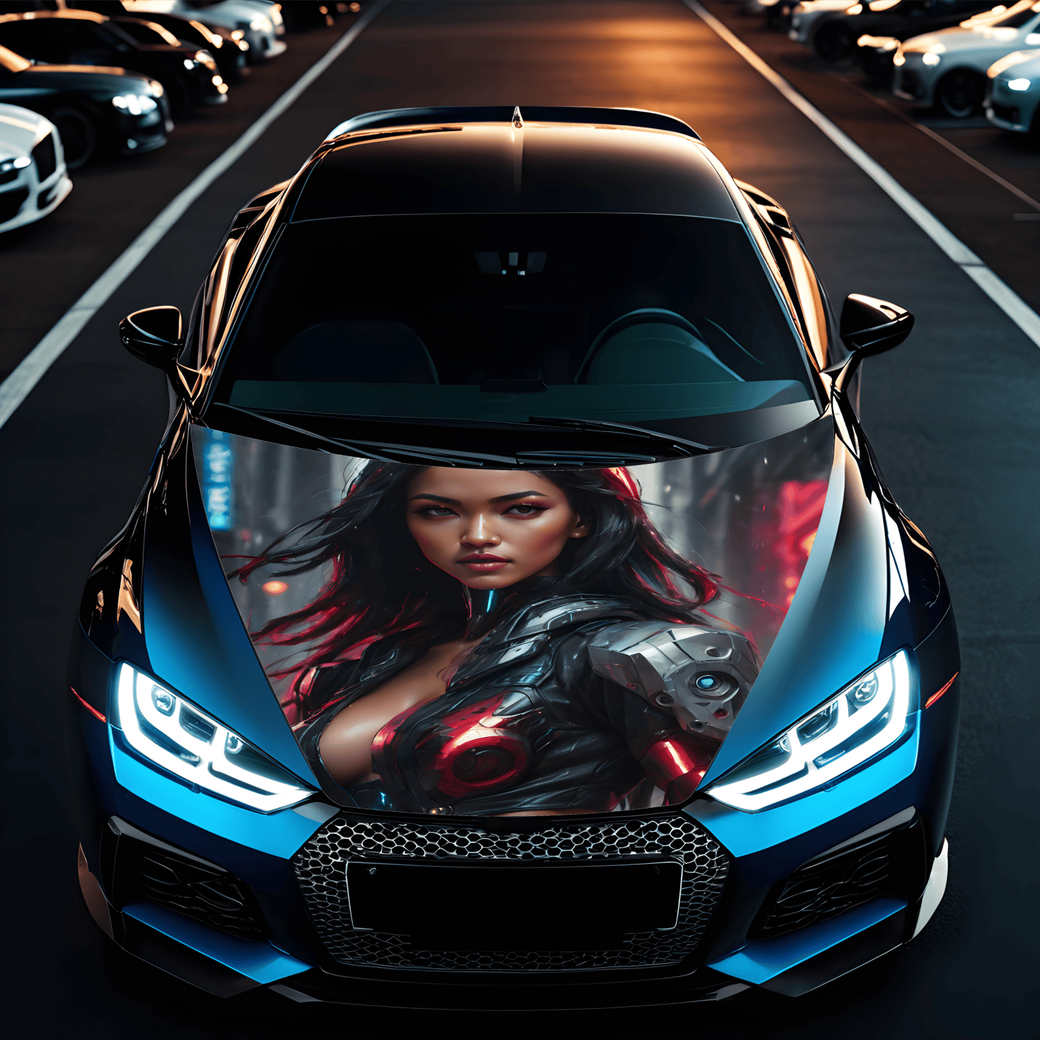 folie capota auto "hood art" rezistenta la exterior, marime s (150 x 110cm) - cod: avx-capota-001s 1 Folie Capota Auto "Hood Art" rezistenta la exterior, marime S (150 x 110cm) - Cod: AVX-CAPOTA-001S