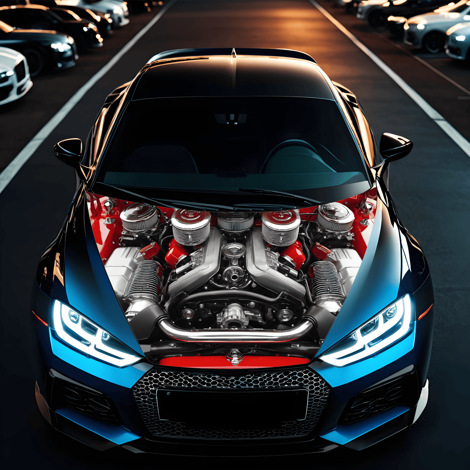 folie capota auto "hood art" rezistenta la exterior, marime m (165 x 120cm) - cod: avx-capota-020m 1 Folie Capota Auto "Hood Art" rezistenta la exterior, marime M (165 x 120cm) - Cod: AVX-CAPOTA-020M