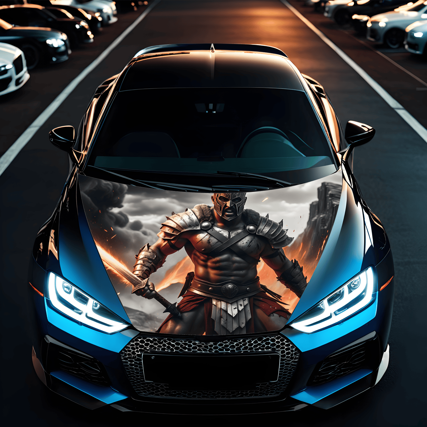 folie capota auto "hood art" rezistenta la exterior, marime m (165 x 120cm) - cod: avx-capota-007m 1 Folie Capota Auto "Hood Art" rezistenta la exterior, marime M (165 x 120cm) - Cod: AVX-CAPOTA-007M