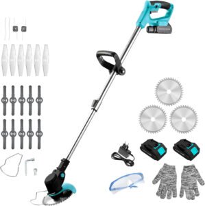 Motocoasa Electrica Cecotec FastCut 3000, 4 in 1, 650 W, 2 acumulatori, 2Ah, 21 V, 25 accesorii