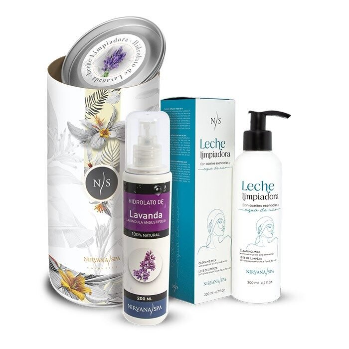Pachet ingrijire faciala, Lapte demachiant 200 ml + Hidrolat de Lavandă 200 ml